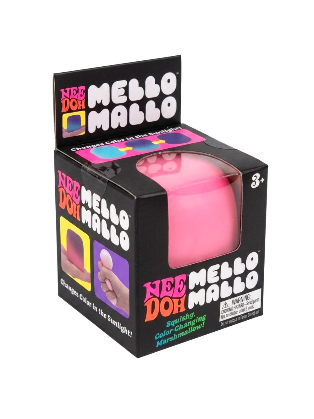 Needoh Mello Mallo Pink Squishy toy NEW Sealed Authentic Nee Doh fidget toy gift